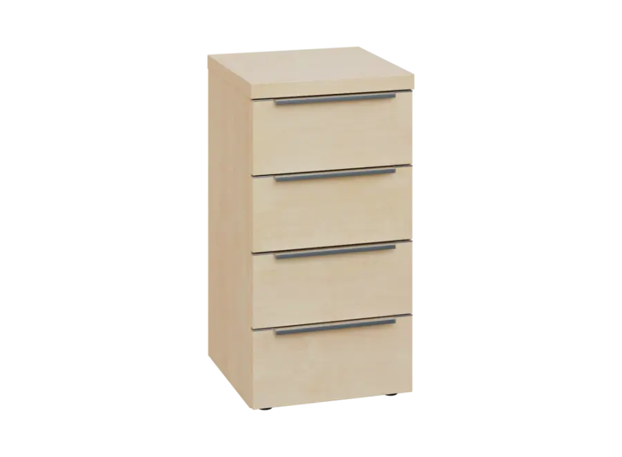 SIN 2 - 44Z kancelářská skříň, 4-zásuvková, 770x400x400, bříza světlá